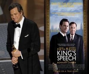 yapboz Oscar 2011 - En İyi Erkek Oyuncu Colin Firth kral konuşması için